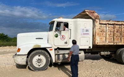 Constata el Ejido Aarón Merino pasos de vehículos y fauna del Tren Maya