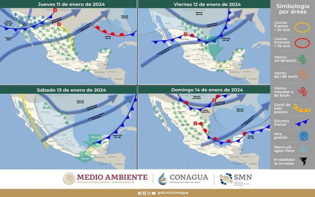 ¡Precaución! El frente frío 26 se acerca a Quintana Roo 06